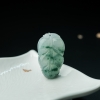 缅甸天然糯冰种飘花翡翠金枝玉叶吊坠-红掌柜