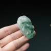 缅甸天然糯冰种飘花翡翠吊坠-红掌柜