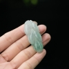 缅甸天然糯冰种飘花翡翠吊坠-红掌柜