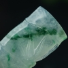 缅甸天然糯冰种翡翠节节高升吊坠-红掌柜