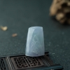 糯冰种春带彩翡翠节节高升吊坠-红掌柜