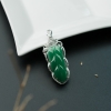 缅甸天然糯种翠绿翡翠大业有成吊坠-红掌柜