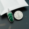 糯种翠绿翡翠吊坠-红掌柜