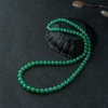 天然糯种阳绿翡翠项链-红掌柜