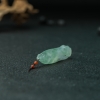 缅甸糯冰种飘花翡翠年年有余吊坠-红掌柜