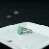 缅甸天然糯种浅绿翡翠戒指-红掌柜