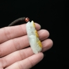 缅甸天然糯种俏色翡翠吊坠-红掌柜