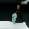 天然糯种飘花翡翠金枝玉叶吊坠-红掌柜