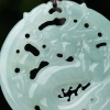 缅甸天然糯种翡翠辰龙吊坠-红掌柜