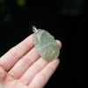 缅甸天然冰种俏色翡翠吊坠-红掌柜