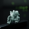 糯种翡翠飞马吊坠-红掌柜