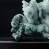 糯种飘花翡翠吊坠-红掌柜