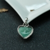 缅甸天然淡晴水翡翠心想事成吊坠-红掌柜