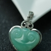 缅甸天然糯种翡翠心想事成吊坠-红掌柜