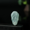 缅甸天然糯冰种飘花翡翠大业有成吊坠-红掌柜