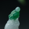 缅甸天然糯种飘翠翡翠吊坠-红掌柜