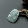 天然糯冰种淡晴水翡翠辰龙吊坠-红掌柜