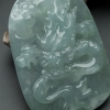 缅甸天然糯冰种翠辰龙吊坠-红掌柜