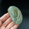缅甸天然糯冰种俏色翡翠吊坠-红掌柜