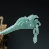 缅甸天然糯种翡翠凤凰发钗-红掌柜