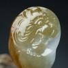 缅甸天然糯种翡翠寅虎吊坠-红掌柜