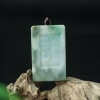 缅甸天然飘翠翡翠禅悟吊坠-红掌柜