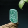 天然糯种浅绿翡翠冰清玉洁吊坠-红掌柜