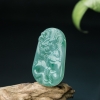 天然糯种浅绿翡翠辰龙吊坠-红掌柜