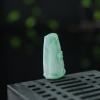 缅甸天然飘翠翡翠竹报平安吊坠-红掌柜