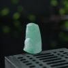 缅甸天然糯种翡翠竹报平安吊坠-红掌柜