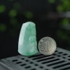 缅甸糯种飘翠翡翠吊坠-红掌柜