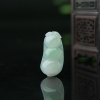 缅甸天然糯冰种飘翠翡翠福豆吊坠-红掌柜