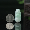 天然糯冰种翡翠福豆吊坠-红掌柜