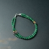 缅甸天然糯种豆绿翡翠手链-红掌柜