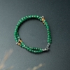 缅甸天然豆绿翡翠手链-红掌柜