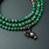 缅甸天然糯种翡翠项链手串两用款-红掌柜