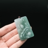 缅甸天然糯冰种浅绿翡翠吊坠-红掌柜