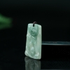 天然糯种浅绿翡翠年年有余吊坠-红掌柜