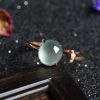 18K金天然A货冰种翡翠戒指 - 红掌柜