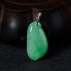 糯种翡翠翠绿福瓜吊坠-红掌柜