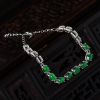 冰种满绿翡翠手链-红掌柜