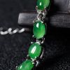 满绿翡翠手链-红掌柜