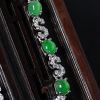 满绿翡翠手链-红掌柜