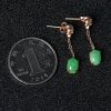 翡翠耳钉-红掌柜