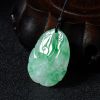 天然糯种飘花翡翠如意吊坠 - 红掌柜