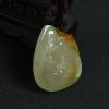 A货天然翡翠糯种俏色观音吊坠 - 红掌柜