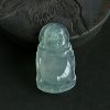 缅甸A货天然冰种翡翠逍遥佛吊坠 - 红掌柜