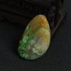 天然糯种翡翠俏色龙牌吊坠 - 红掌柜