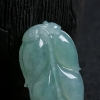 缅甸A货翡翠叶子挂件 - 红掌柜