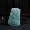 浅绿翡翠文殊菩萨吊牌-红掌柜